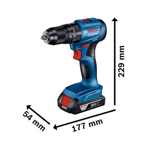 دریل شارژی بوش براشلس 18 ولت مدل GSB 185-LI